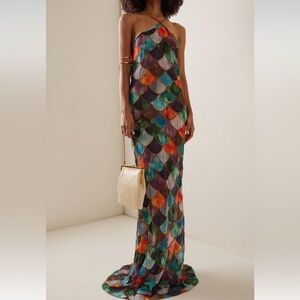 Kilentar Mami Beaded Chiffon Dress
